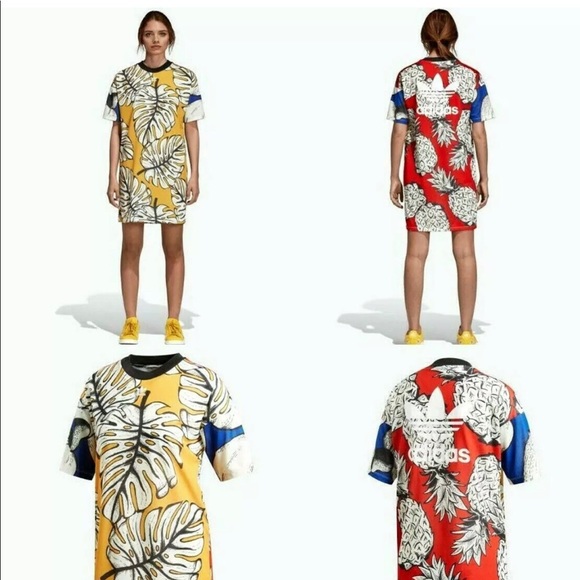 adidas tee dress multicolor